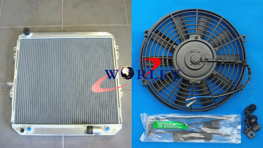 Aluminum Radiator with Shroud and Fan for Toyota Surf Hilux (1989–1997)
