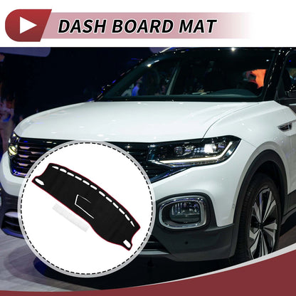 Dashboard Cover Mat for VW T-Cross C1 (2019) Sun Protector Pad Black Red
