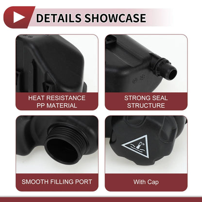 1 x Coolant Expansion Overflow Tank with Cap for BMW 340i