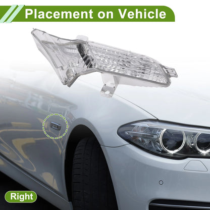 1Pc Right Side Marker Light Cover for Porsche (No. 95563103601)