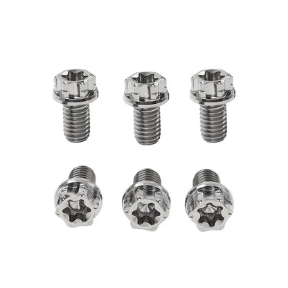 6 x M8x10mm Titanium Torx Head Flange Screws for Motorcycle Bike