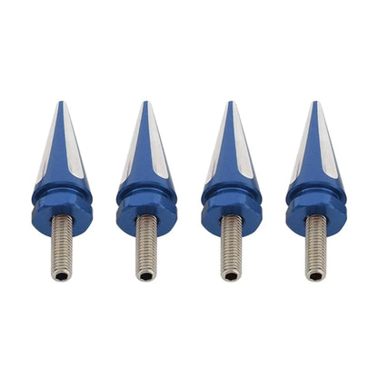 4 x Windscreen Screw Bolts Blue Spike for Harley Touring Road Glide (1998-2025)