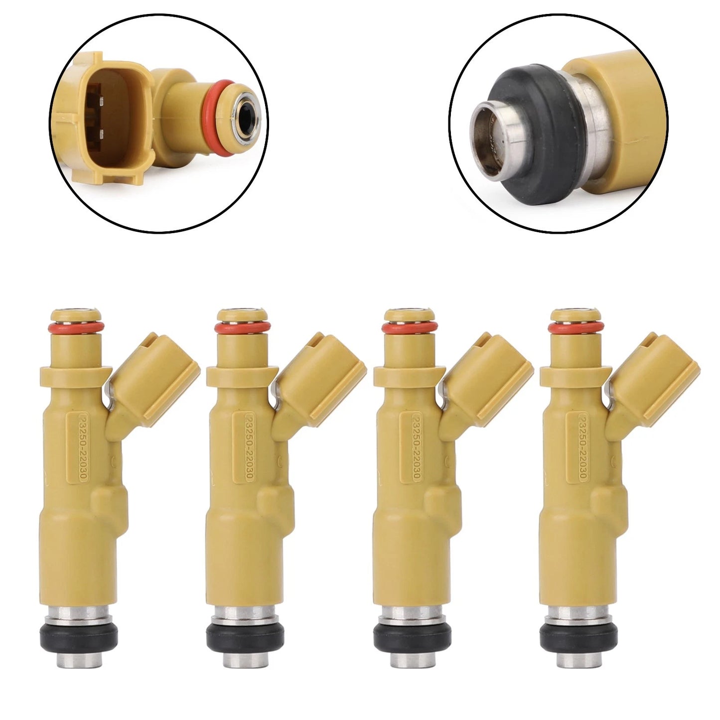 Set of 4 Fuel Injectors for Toyota Corolla/Celica (1999–2008) 23250-22030