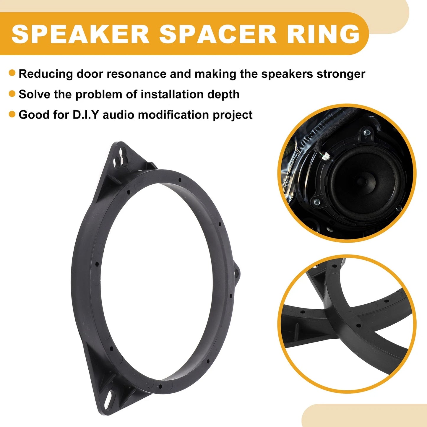 2X Speaker Spacer Ring for Nissan Qashqai (2007–2014)