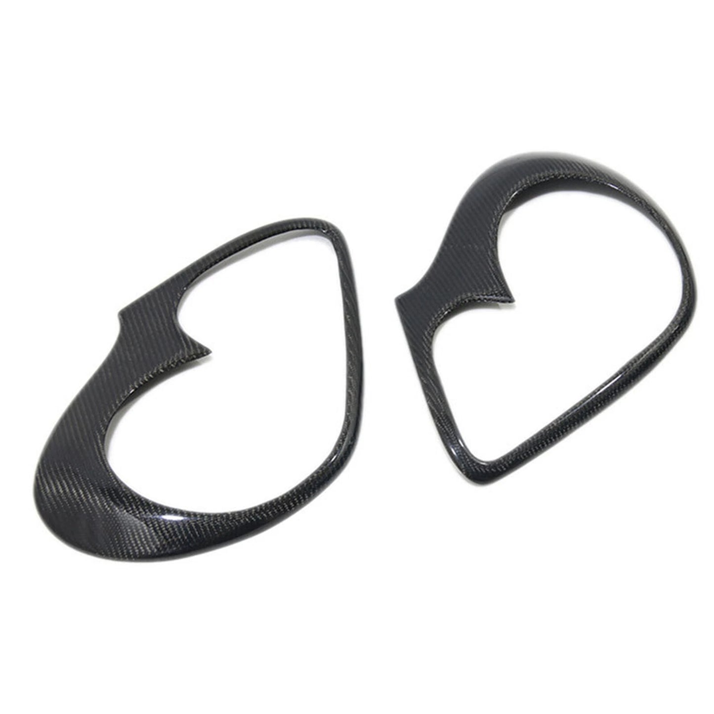 1 Pair Carbon Fiber Headlight Eyebrow Covers for Porsche Cayenne 955 (2002-2007)