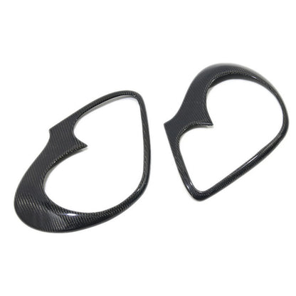 1 Pair Carbon Fiber Headlight Eyebrow Covers for Porsche Cayenne 955 (2002-2007)