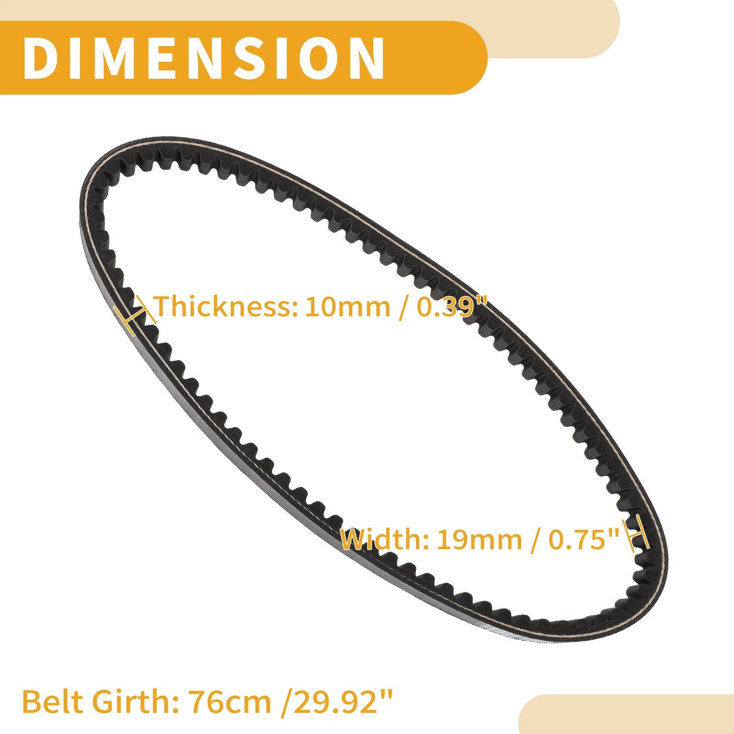 Drive Belt V-Belt for Suzuki UU125 UU125T-2 UY125T UY125 (2000–2023)