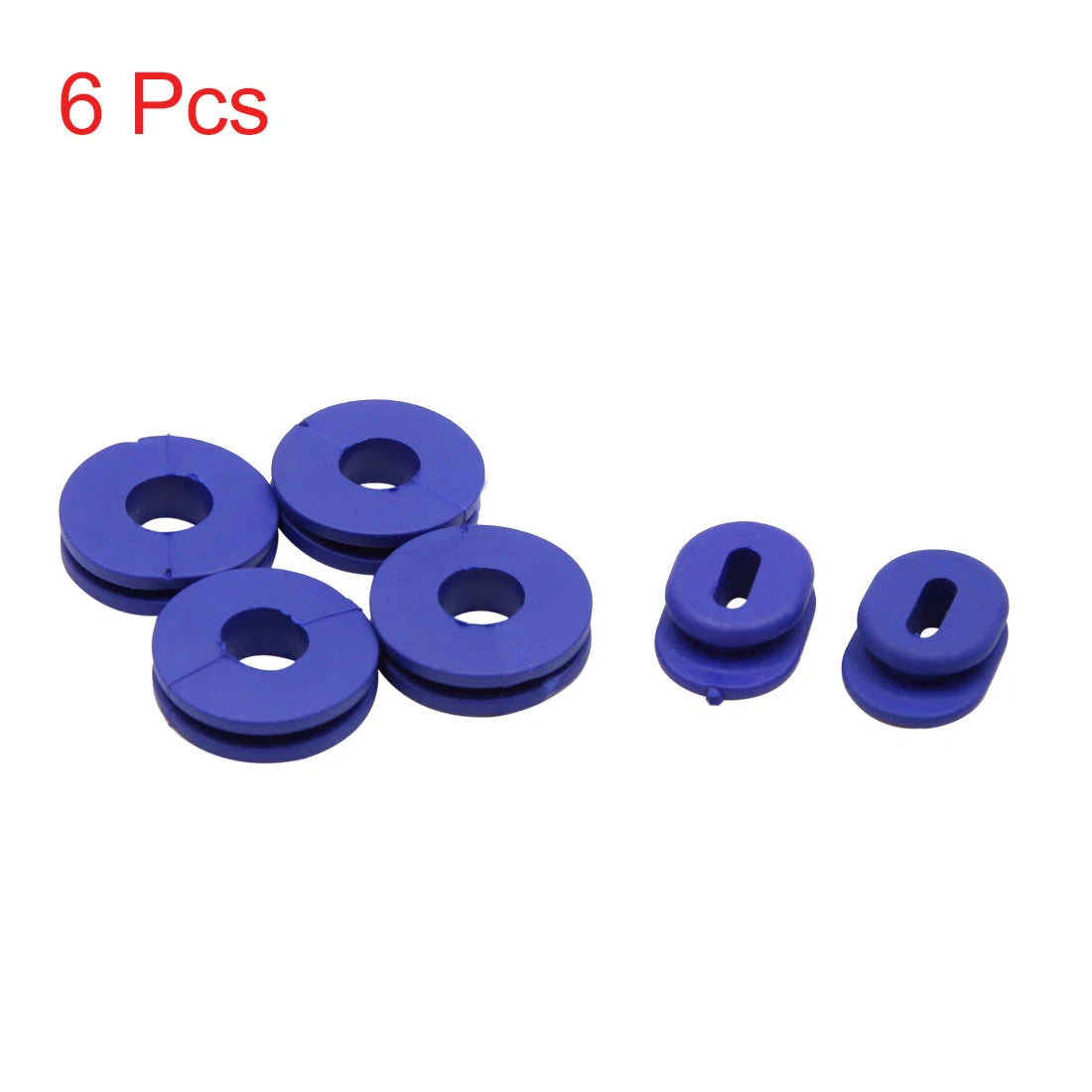 6X Blue Rubber Side Cover Grommets for Suzuki GS125 (Year Unknown)