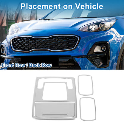 Front Row Rear Row Light Trim Bezel for Honda Stepwgn (2023) Silver Tone