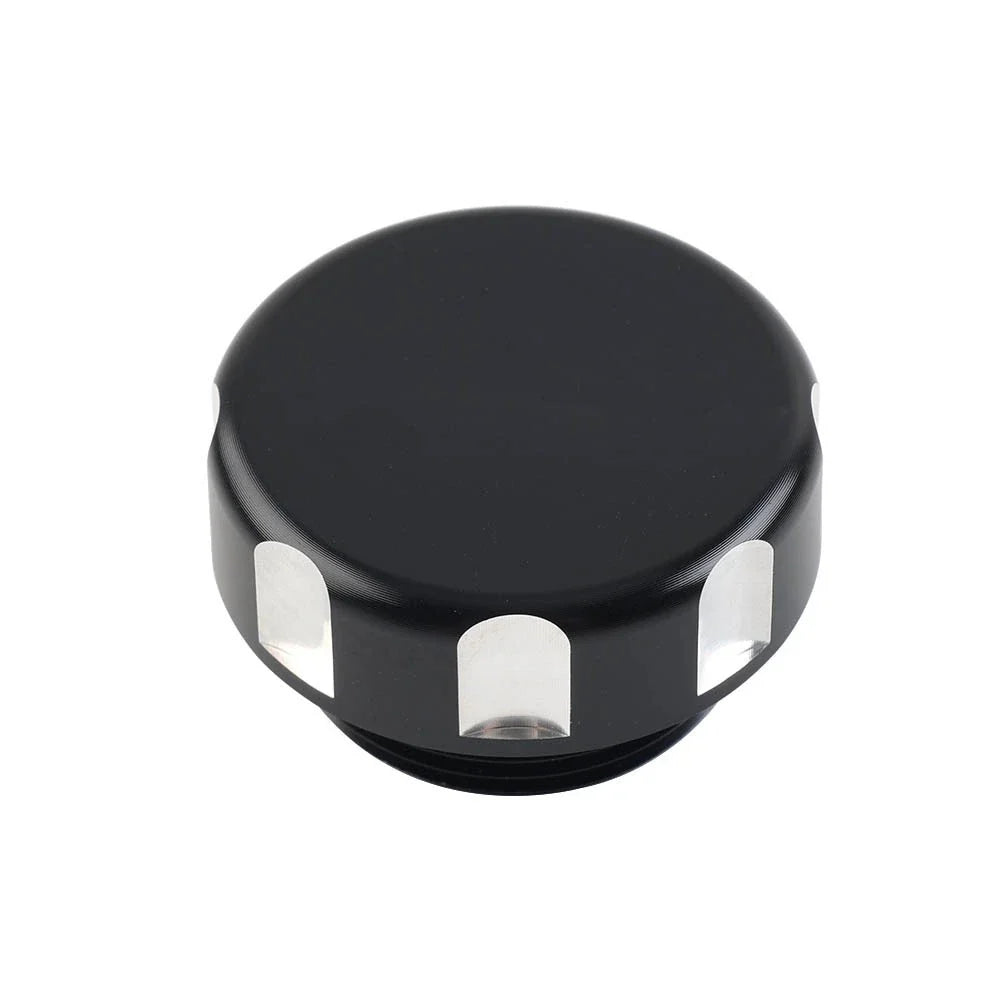 Black Front Oil Fluid Reservoir Cover Cap for Kawasaki Vulcan VN 500-800