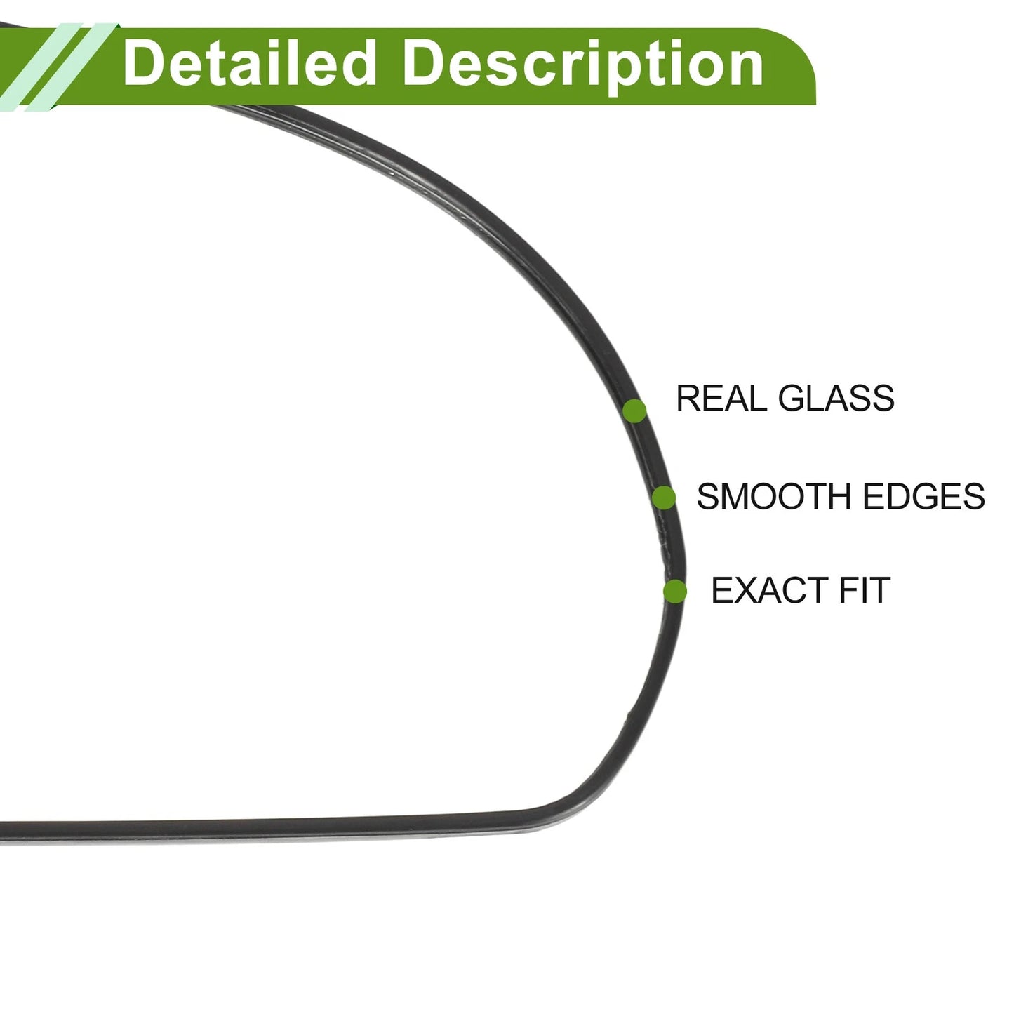 Right Heating Mirror Glass for Kia Pegas (2020–2022) No. 87621H7000