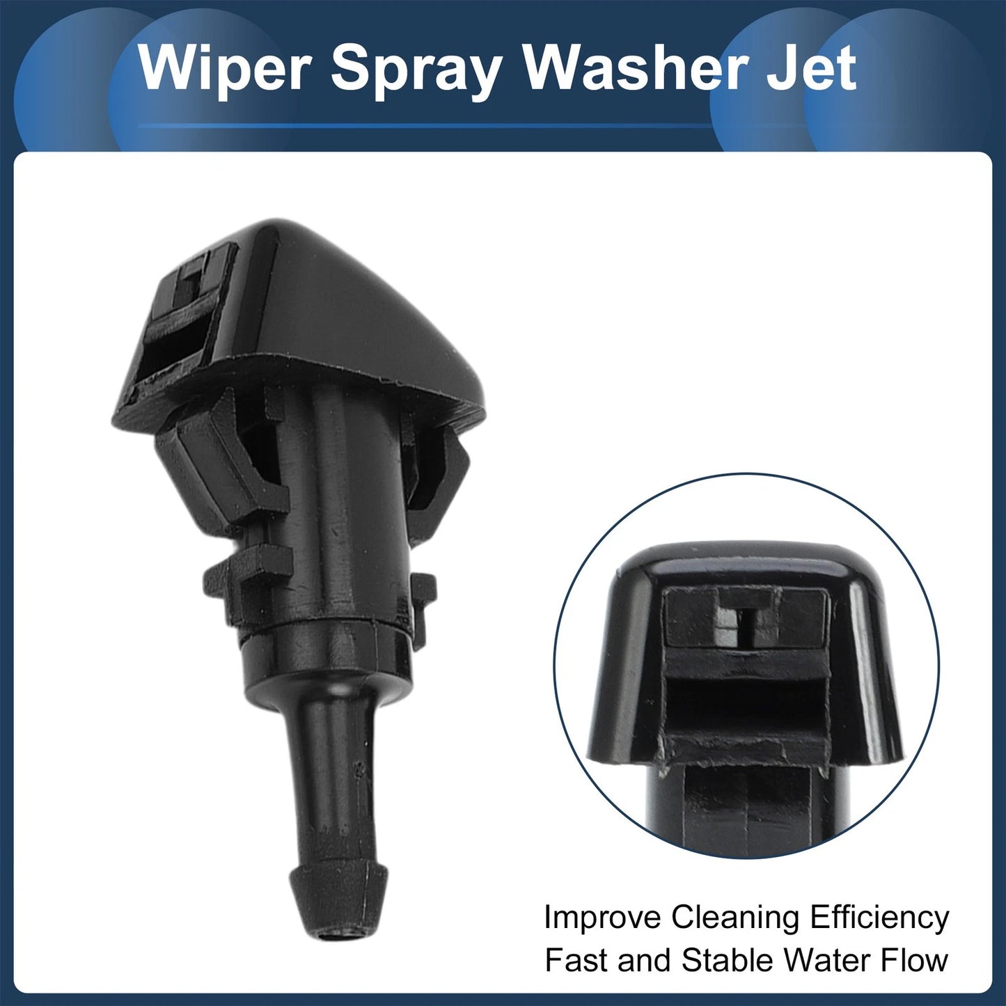 Windshield Washer Nozzle with Hose Connector for Jeep Patriot (2007–2017) No. 05303834AB