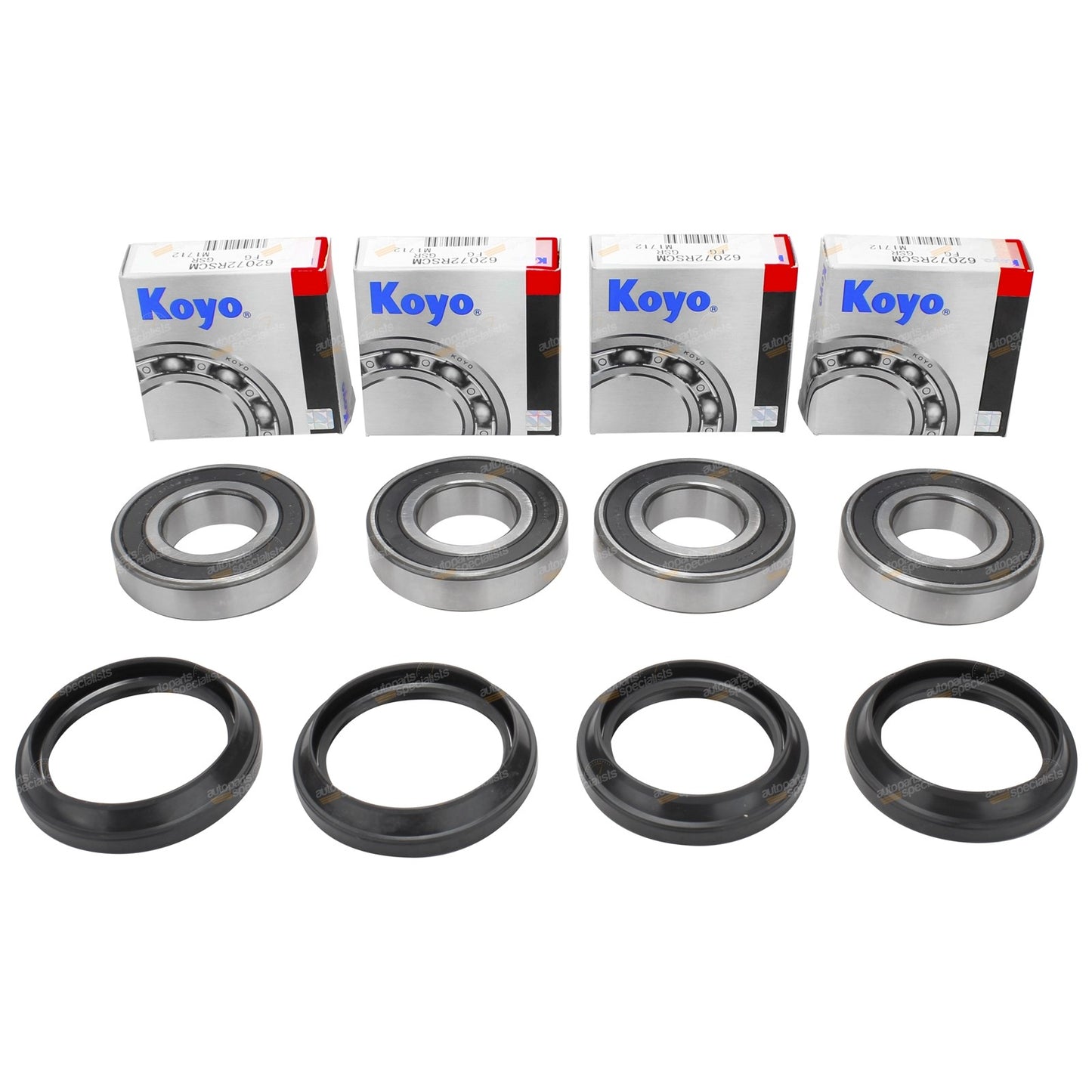 2X Front Wheel Bearing Kits for Subaru Vortex (1985–1989)