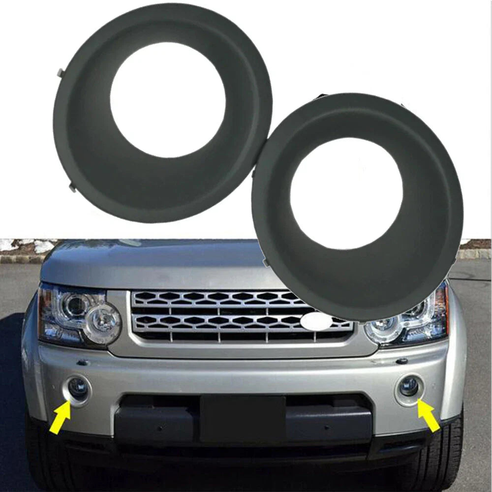 Front Bumper Fog Light Bezel Covers for Land Rover LR4 (2010-2016)