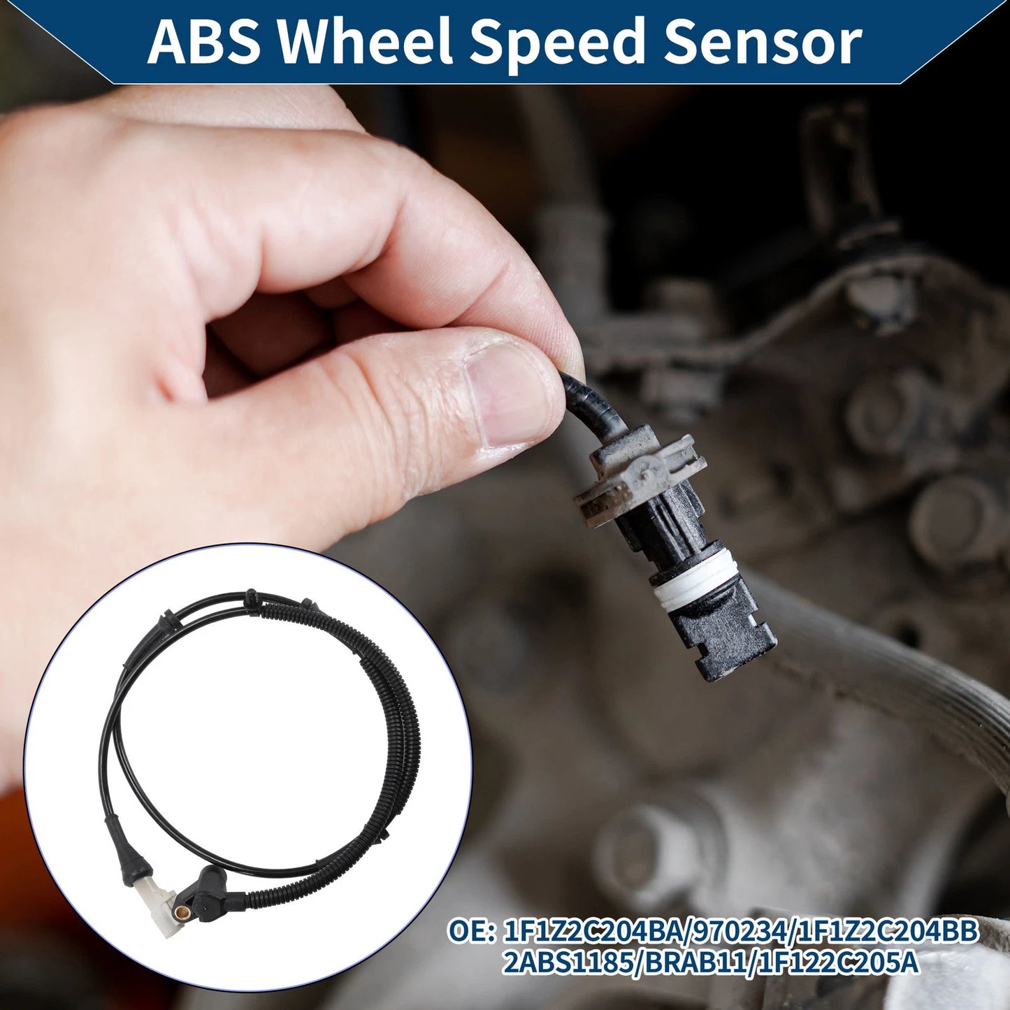 ABS Wheel Speed Sensor for Ford Taurus (1996–1999) No. 1F1Z2C204BA/970234