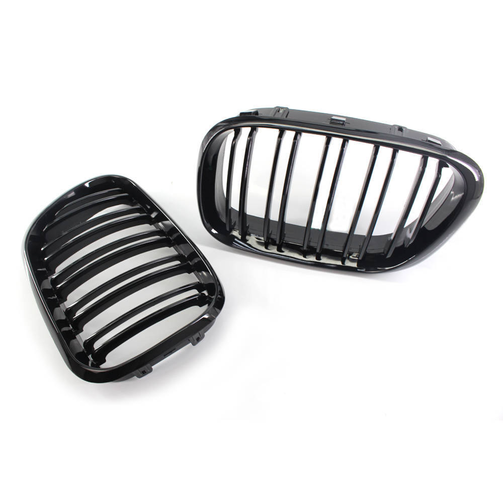 Gloss Black Dual Slat Front Bumper Grille for BMW X5 (2000–2003)