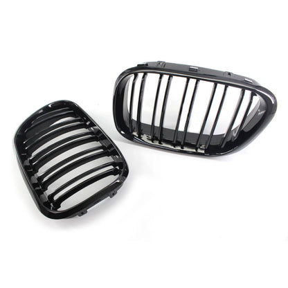 Gloss Black Dual Slat Front Bumper Grille for BMW X5 (2000–2003)