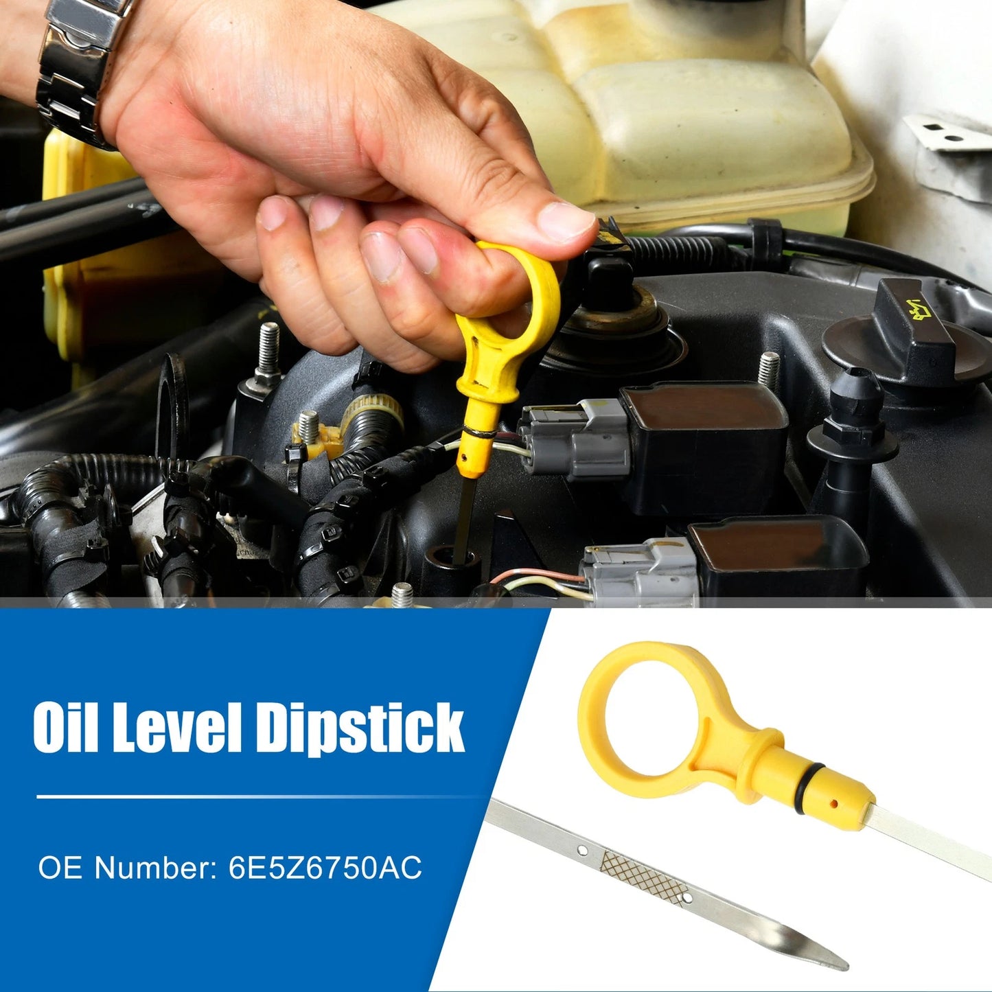 Engine Oil Fluid Level Dipstick for Ford Escape Limited XLT (2001–2012) No. 6E5Z6750AC