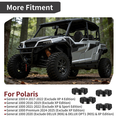 Set of 4 Wheel Center Caps for Polaris General 1000 (2016–2025)