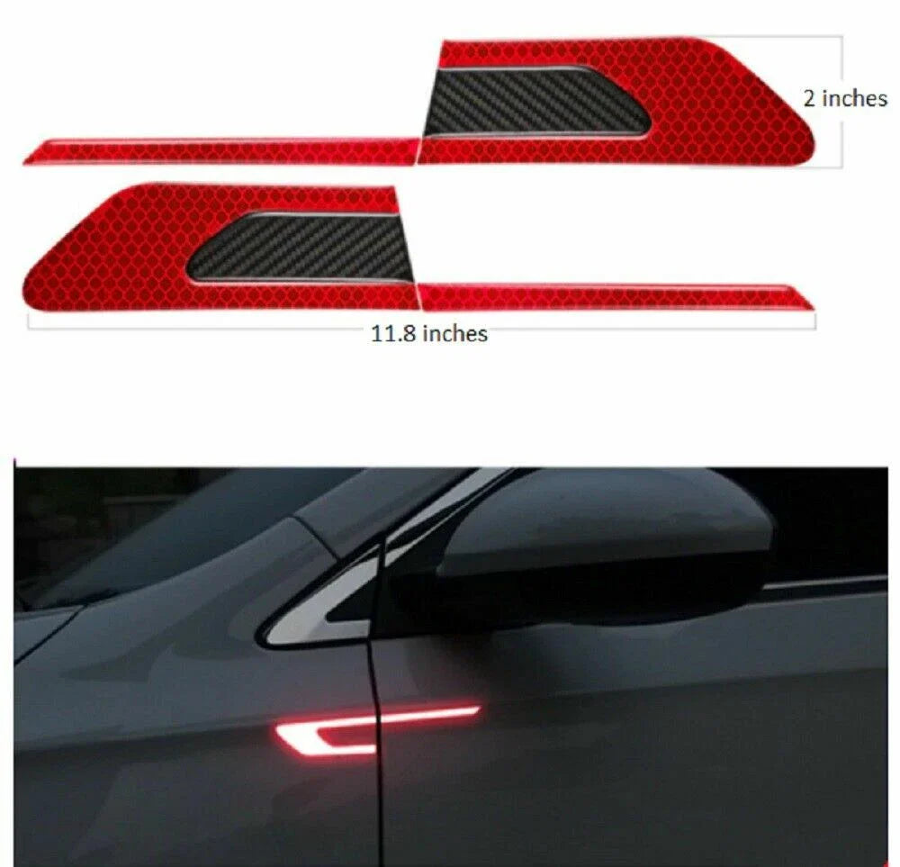 Red Side Door Fender Carbon Fiber Molding Trim  Model (2020–2021)