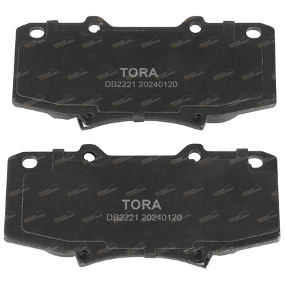 Set of 4 Front Ceramic Disc Brake Pads for Toyota Hilux (2010–2015)