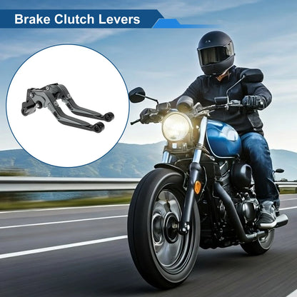 Adjustable Brake Clutch Lever for Kawasaki ER-5 (1997–2006) Titanium Black