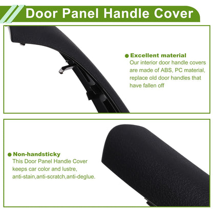 Door Panel Handle Pull Trim Cover for BMW X1 F48 (2016–2022) No. 51417417513 Black