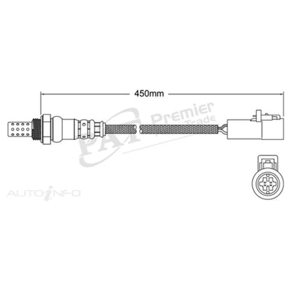 Pre Cat Oxygen O2 Sensor for Ford Courier PH V6 4.0L 1V (2005-2006)