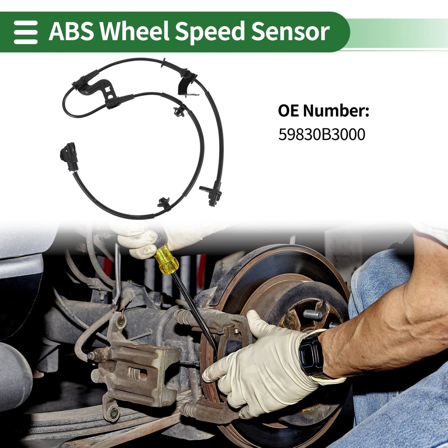 ABS Wheel Speed Sensor No. 59830B3000 for Hyundai Mistra (2013–2017)