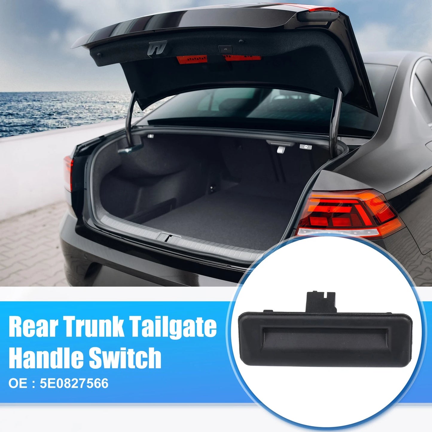 Rear Trunk Switch Button for Skoda Fabia (2015–2021) No. 5E0827566