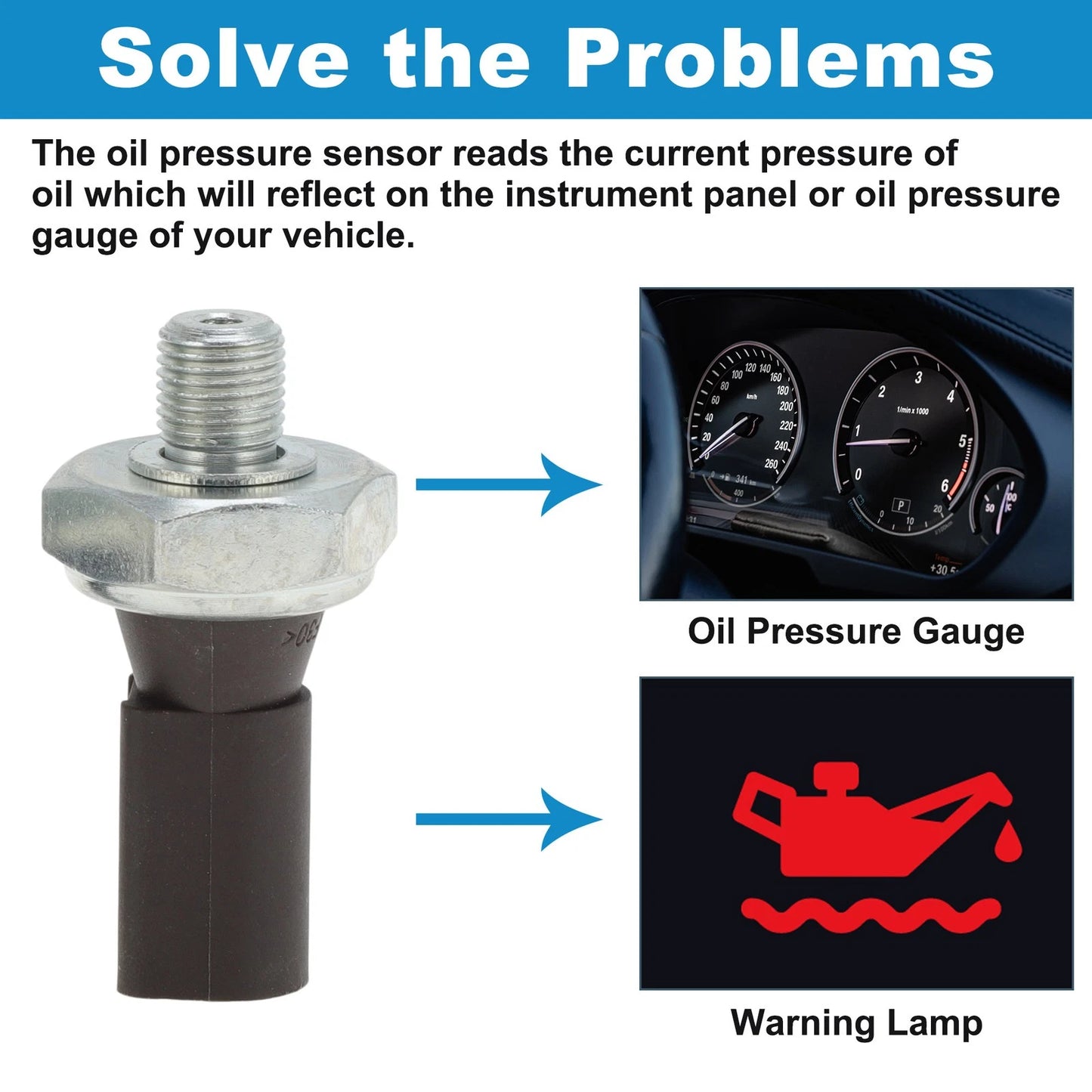 Oil Pressure Sensor No.038919081K for Audi A4 A5, VW EOS GOLF GTI JETTA
