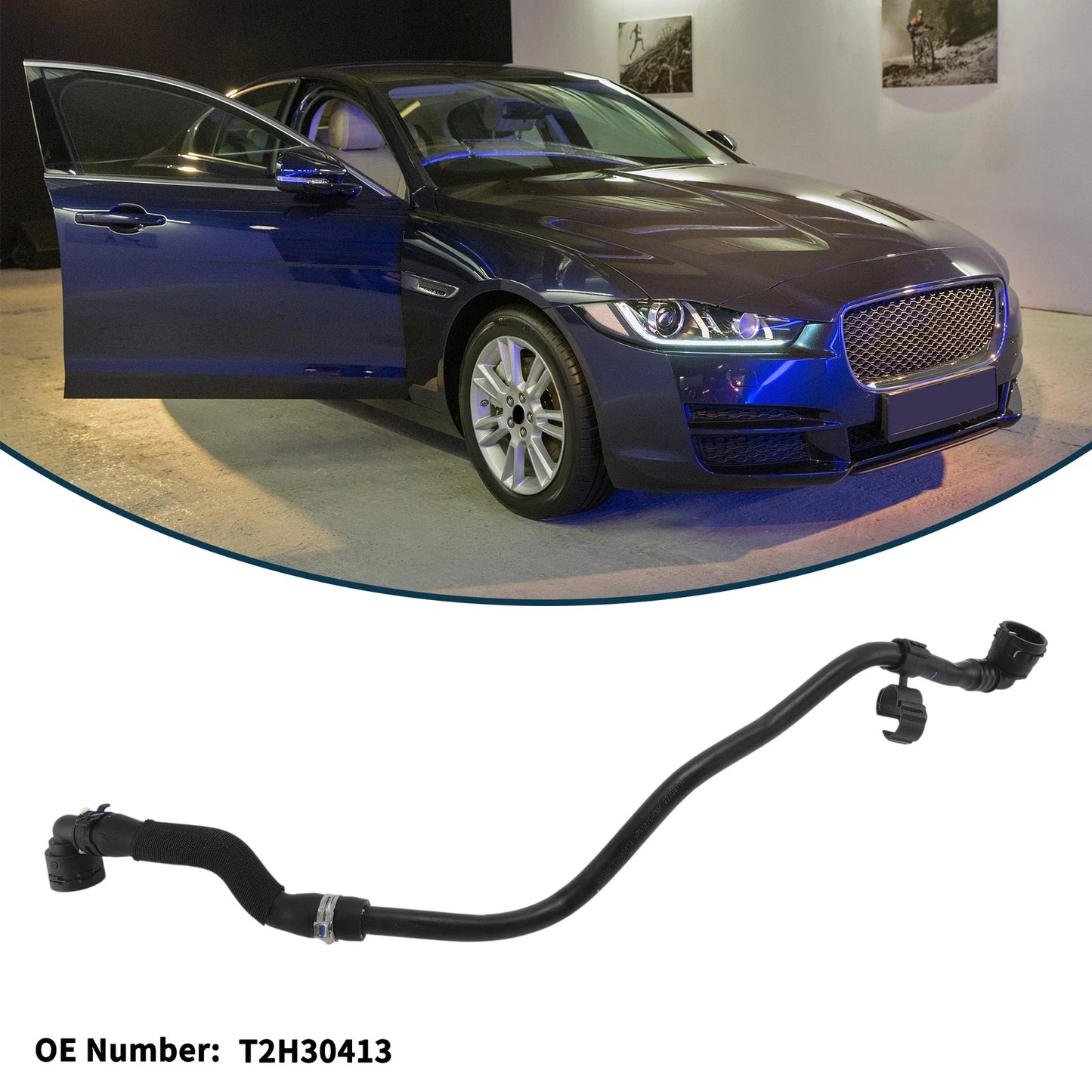 Radiator Hose No.T2H30413 for Jaguar XE (2016–2020) Plastic Coolant Pipe