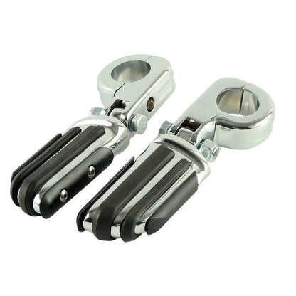 1 1/4" Chrome Highway Pilot Male Footpeg Peg Mount Clamps for Harley