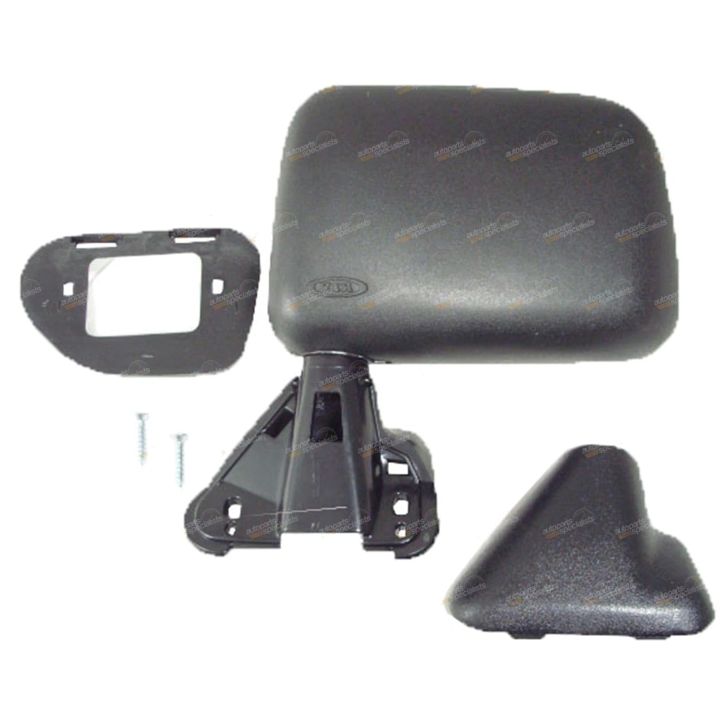 Left Manual Door Mirror for Toyota Hilux (1983–2004) - Black