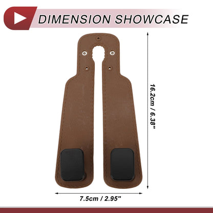 1 Pcs Universal Car Seat Headrest Hooks Organizer - Light Brown