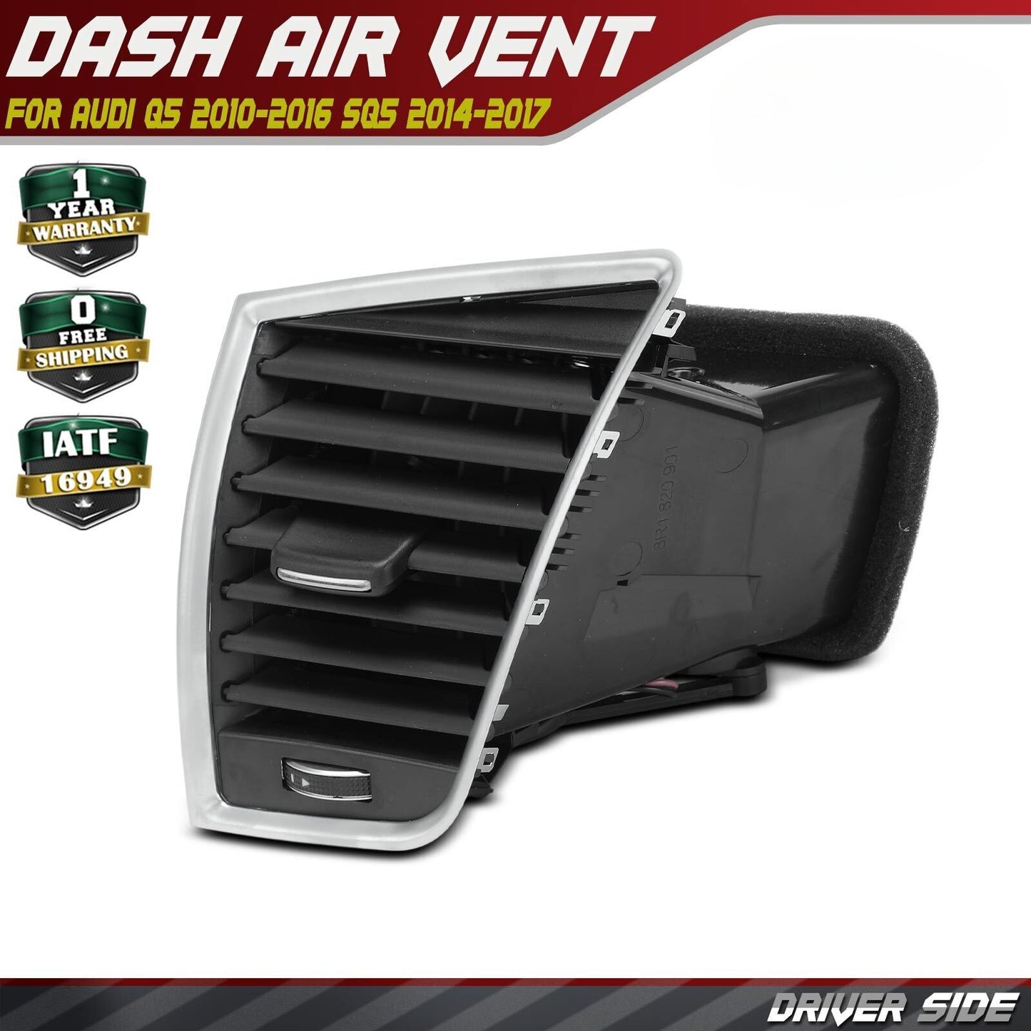 Driver Left A/C Air Vent Outlet for Audi Q5 SQ5 (2010–2017)