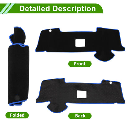 Dashboard Cover for Toyota Aqua MXPK10/MXPK11 (2011–2020) Black Blue