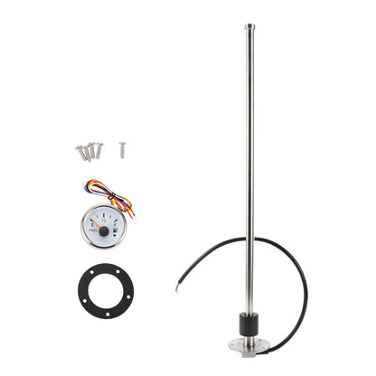 Fuel Sending Unit and Gauge Kit 0-190 Ohm 550mm for Boat Car Truck