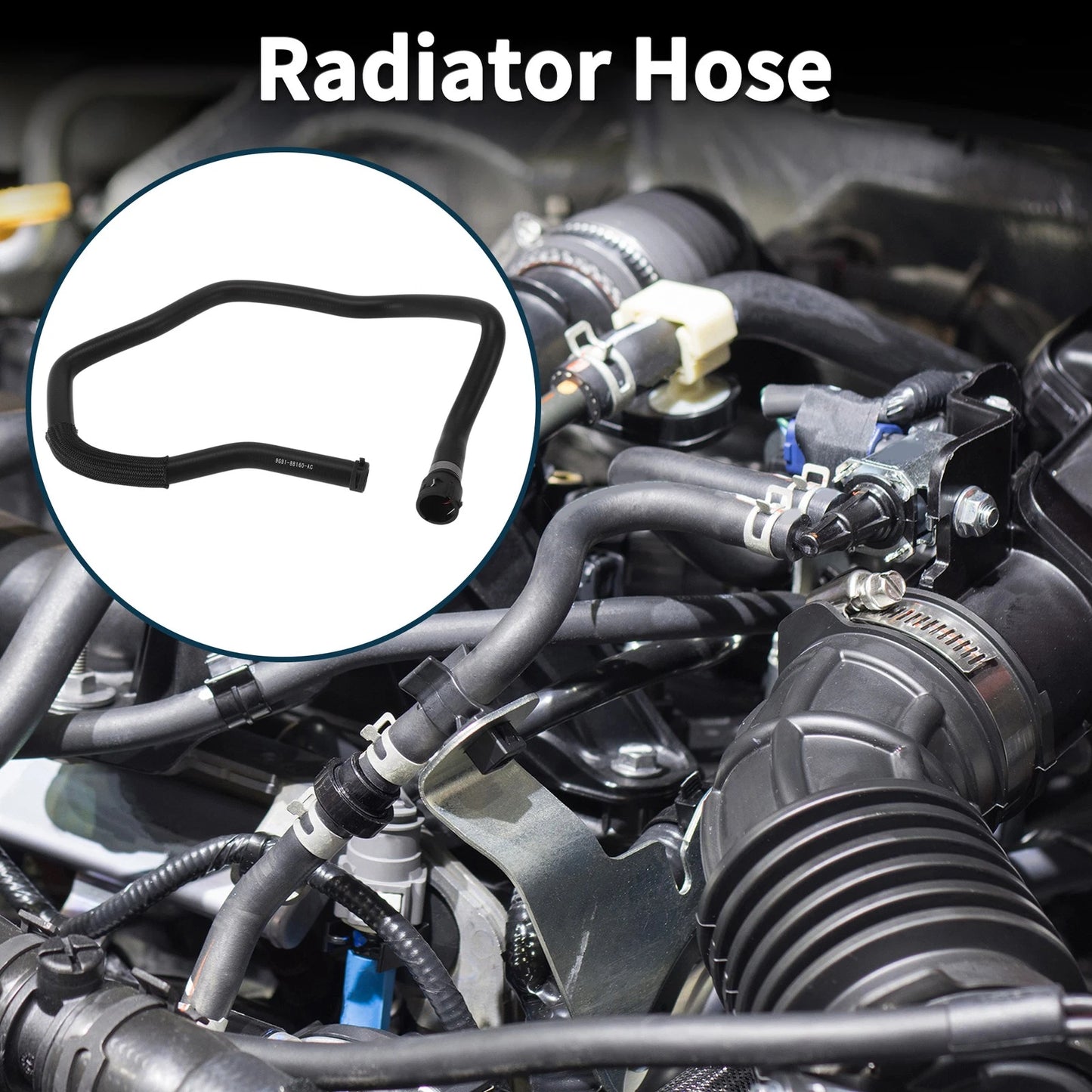 Radiator Hose No. 9G918B160AB for Ford Mondeo 2.0L (2011) Rubber