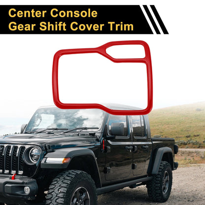 1 Pc Center Console Gear Shift Frame Cover Trim for Jeep Wrangler JL (2018–2023)