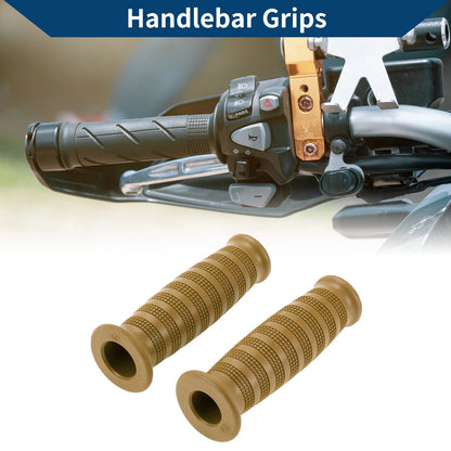 7/8" Rubber Handlebar Grips for Motorcycle (22mm)