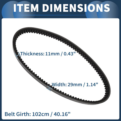 Drive Belt V-Belt for Yamaha G2 G8 G9 G11 G14 G16 G19 G20 G21 G22 (4 Cycle Gas)