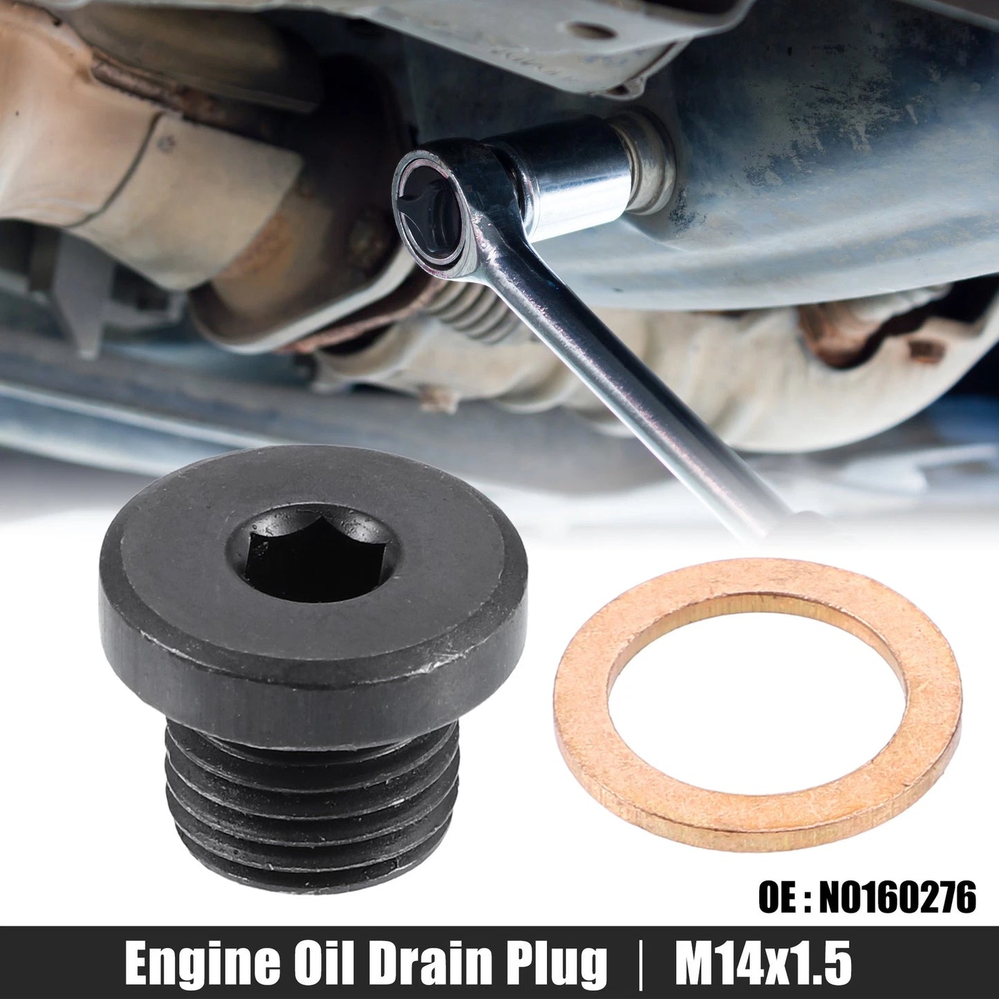 M14x1.5 Steel Engine Oil Drain Plug Screw for Audi A4 A6 Volkswagen