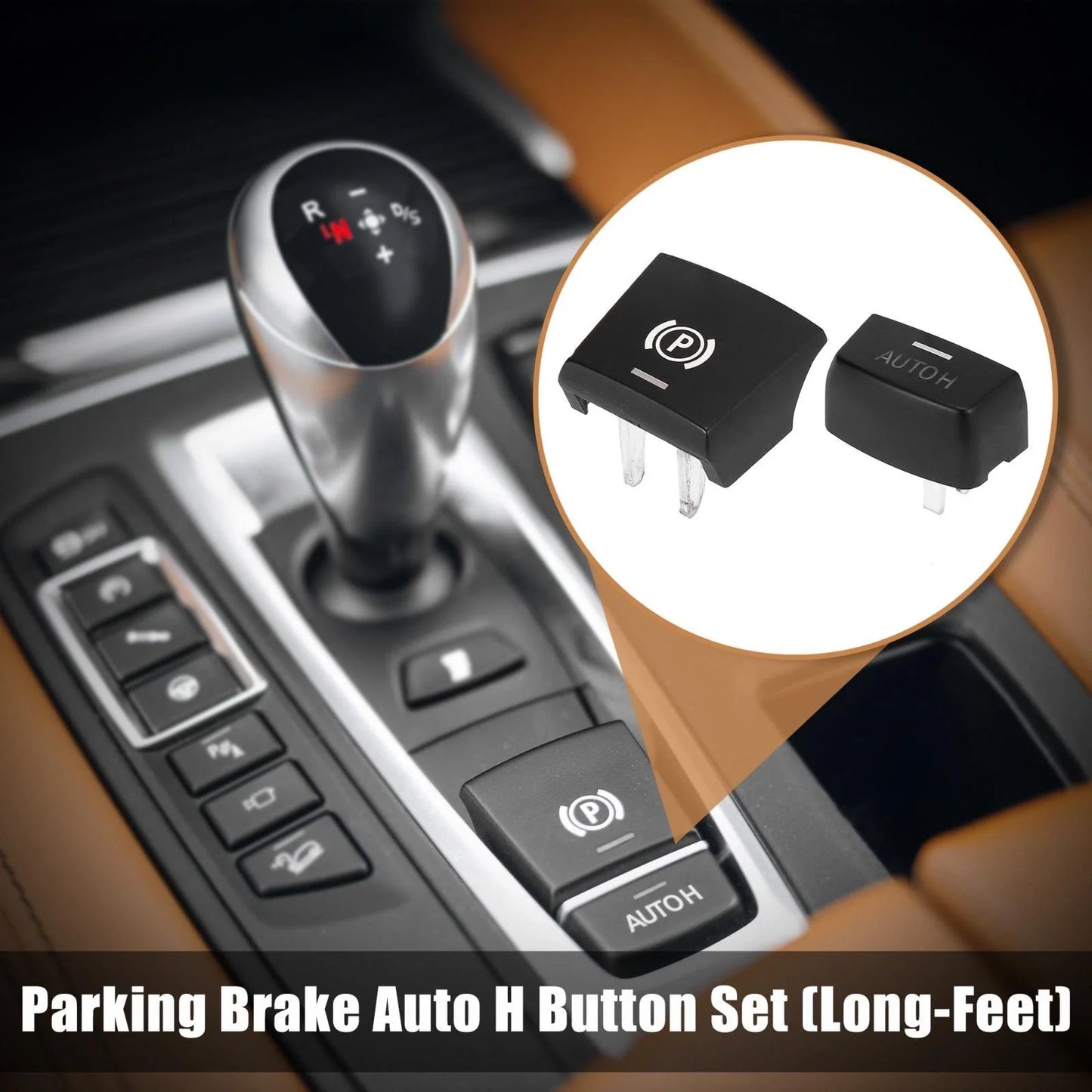 Parking Switch Brake P Auto H Button Cover Kit for BMW F01 F02 F07 F10 F12 F15