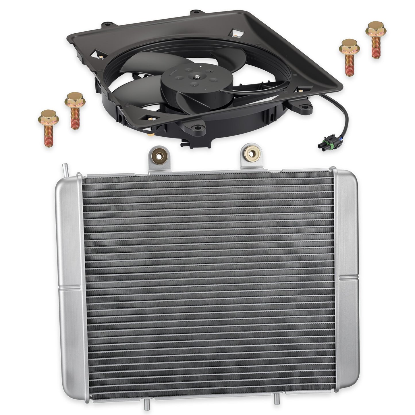 Radiator with Cooling Fan for Polaris Sportsman 800/X2 800 EFI (2004–2014)