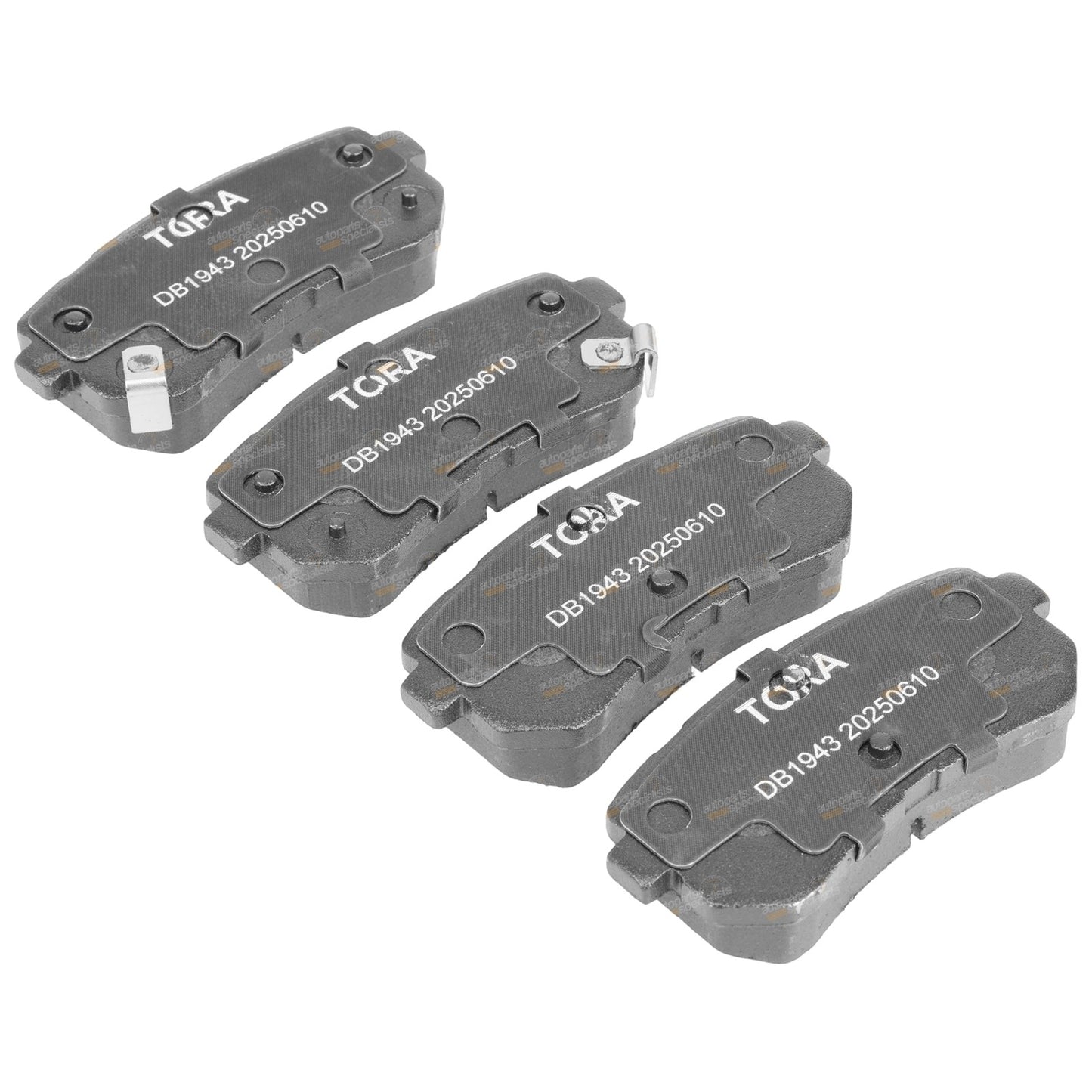 Set of 4 Rear Disc Brake Pads for Hyundai Accent (2006–2009)