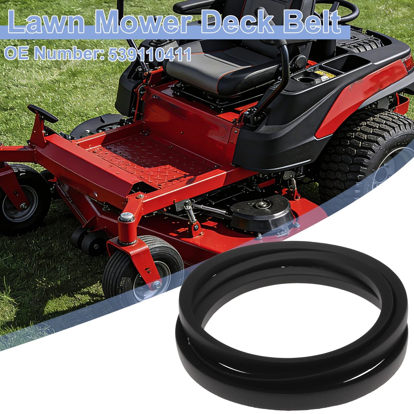 Lawn Mower Deck Belt for Husqvarna Z246 Z248F Z254 Z254F Z242F (No.539110411)