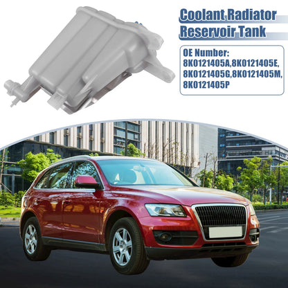 Coolant Radiator Reservoir Tank 8K0121405E with Cap & Sensor for Audi S5 Q5 (2008–2017)
