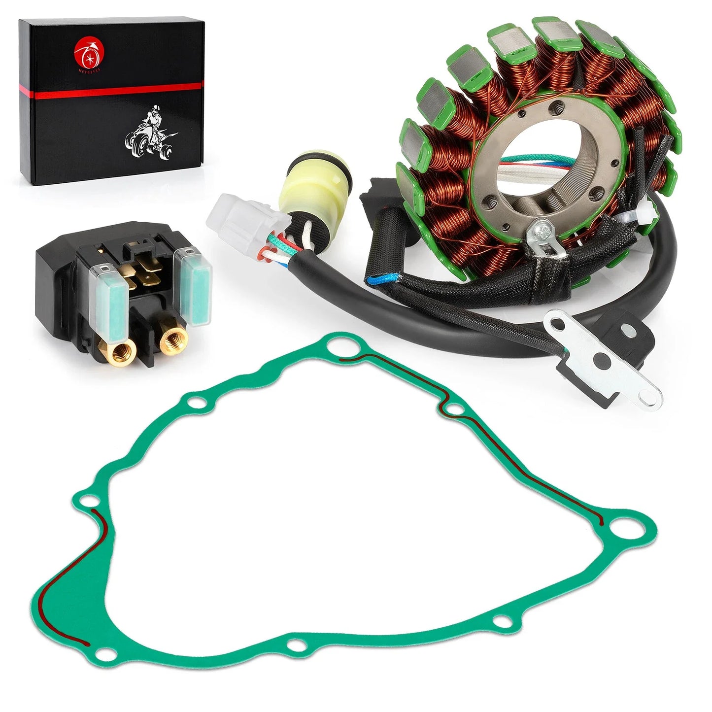 Stator & Gasket & Stater Relay For Yamaha Bear Tracker 250 YFM250X (2001–2004)