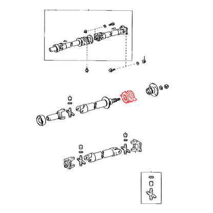 Drive Shaft Center Support Bearing for Toyota Hiace (1993–2004)